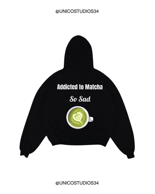 ÚNICO STUDIOS MATCHA SO SAD HOODIE - Black
