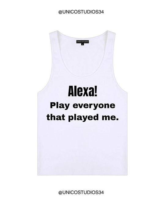 ÚNICO STUDIOS ALEXA! WOMEN’S TANK TOP - White