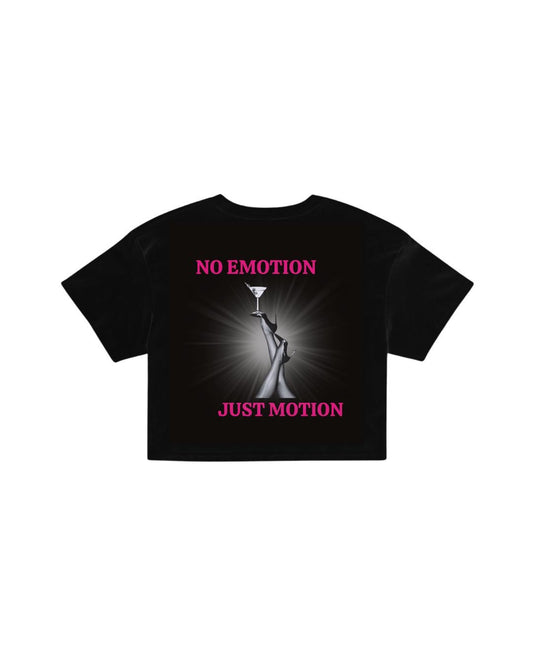 ÚNICO STUDIOS NO EMOTION CROP T-SHIRT - Black