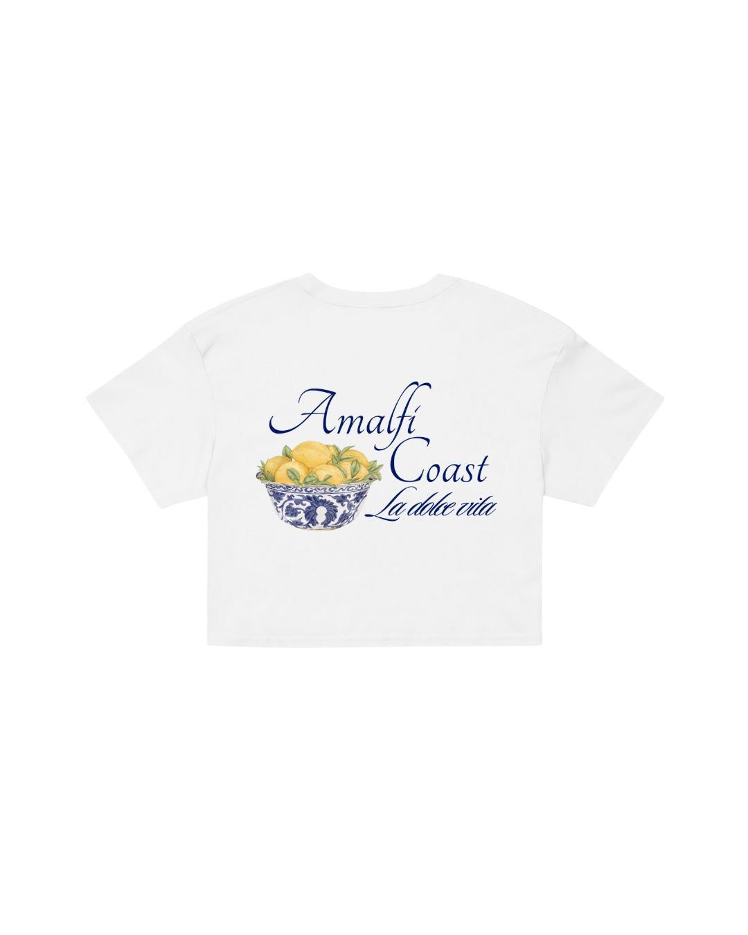 ÚNICO STUDIOS AMALFI COAST CROP T-SHIRT - White