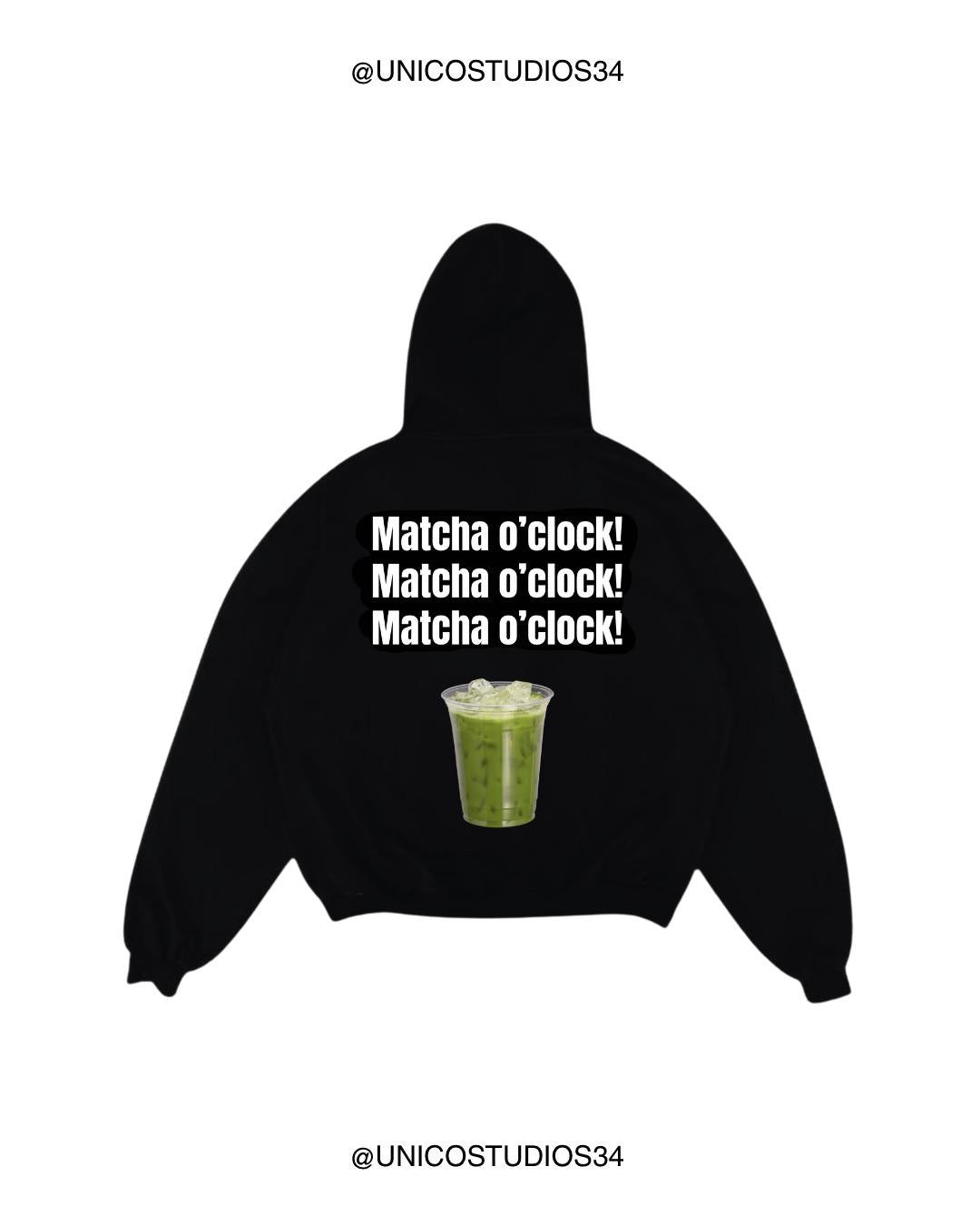 ÚNICO STUDIOS MATCHA O'CLOCK HOODIE - Black