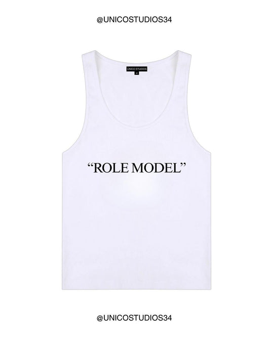 ÚNICO STUDIOS ROLE MODEL WOMEN’S TANK TOP - White