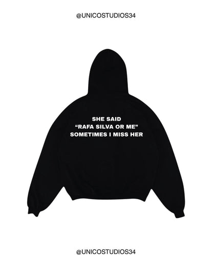 ÚNICO STUDIOS RAFA SILVA OR ME HOODIE - Black