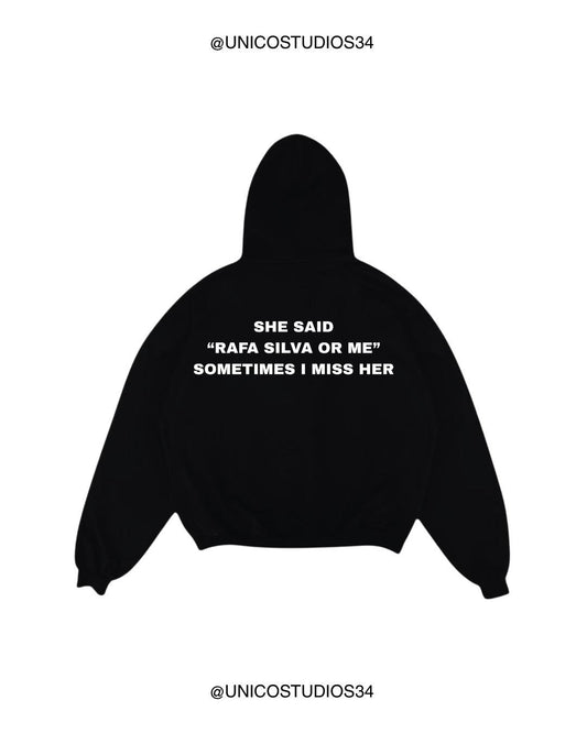 ÚNICO STUDIOS RAFA SILVA OR ME HOODIE - Black