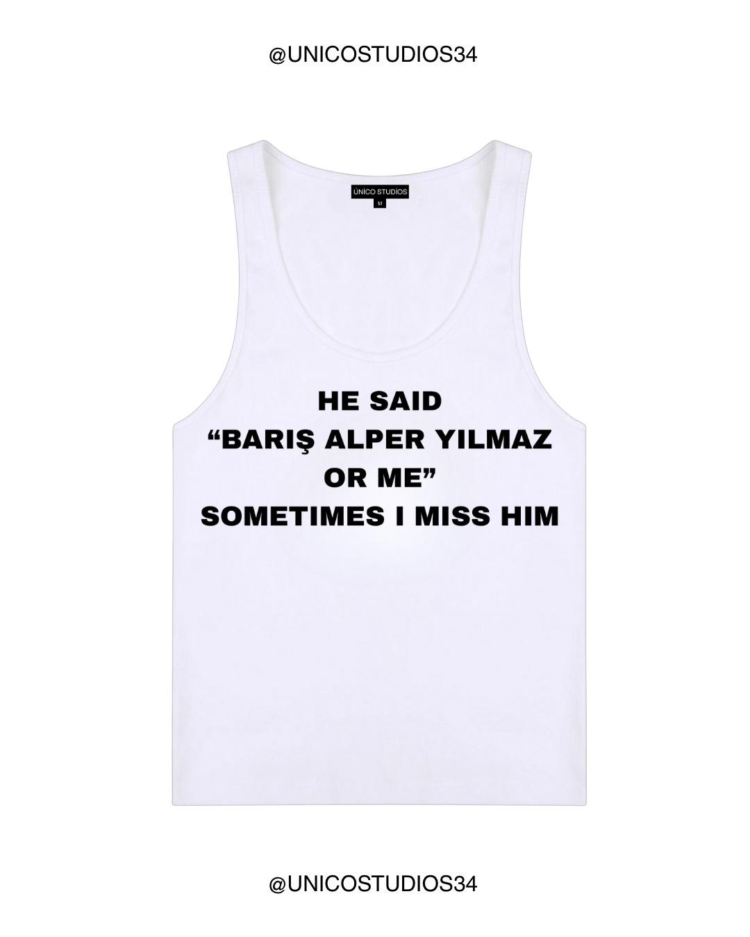 ÚNICO STUDIOS BARIS ALPER YILMAZ OR ME WOMEN'S TANK TOP - White